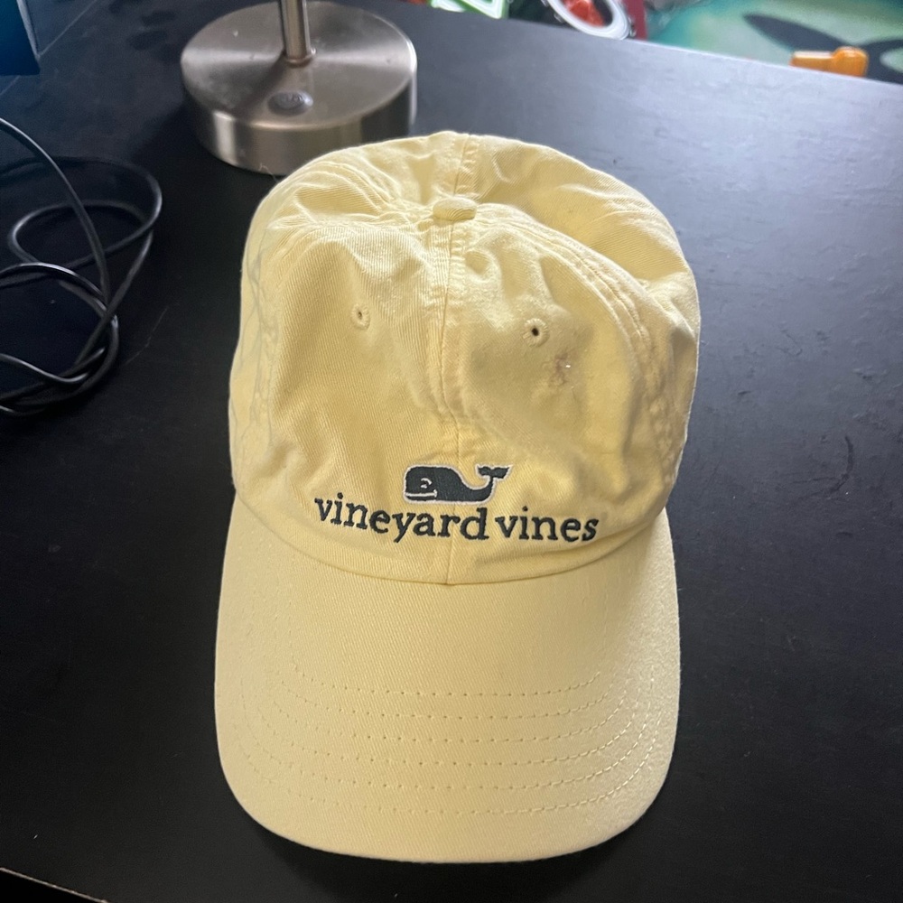 Vineyard Vines Light Yellow Baseball Cap